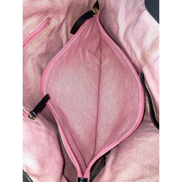 DOONEY & BOURKE GRAY PEBBLED LEATHER LARGE SHOULDER BAG - Picture 11 of 16